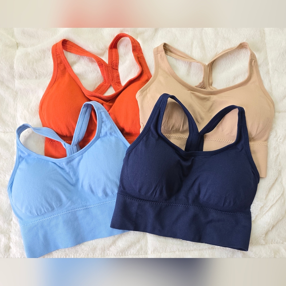 NWOT 4PACK Everyday Seamless Racerback Sports Bras Size S